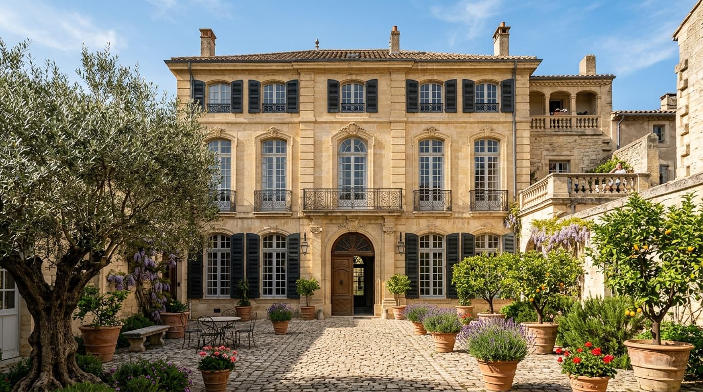 Hôtel particulier en pierre de taille au cœur de Nîmes